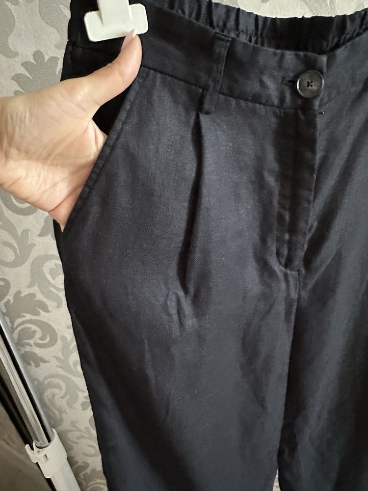 Брюки льон Massimo Dutti