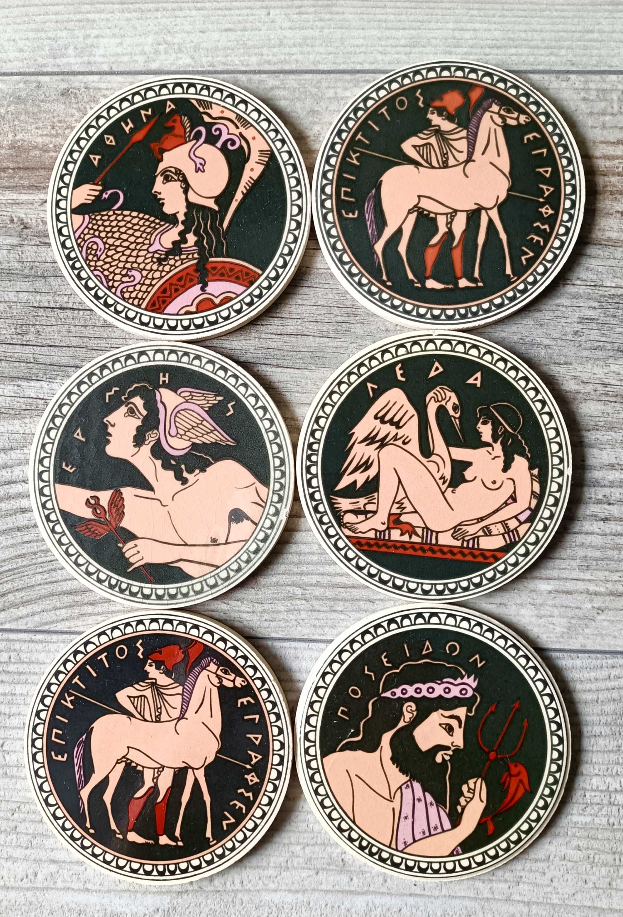 Greckie podkładki ceramiczne