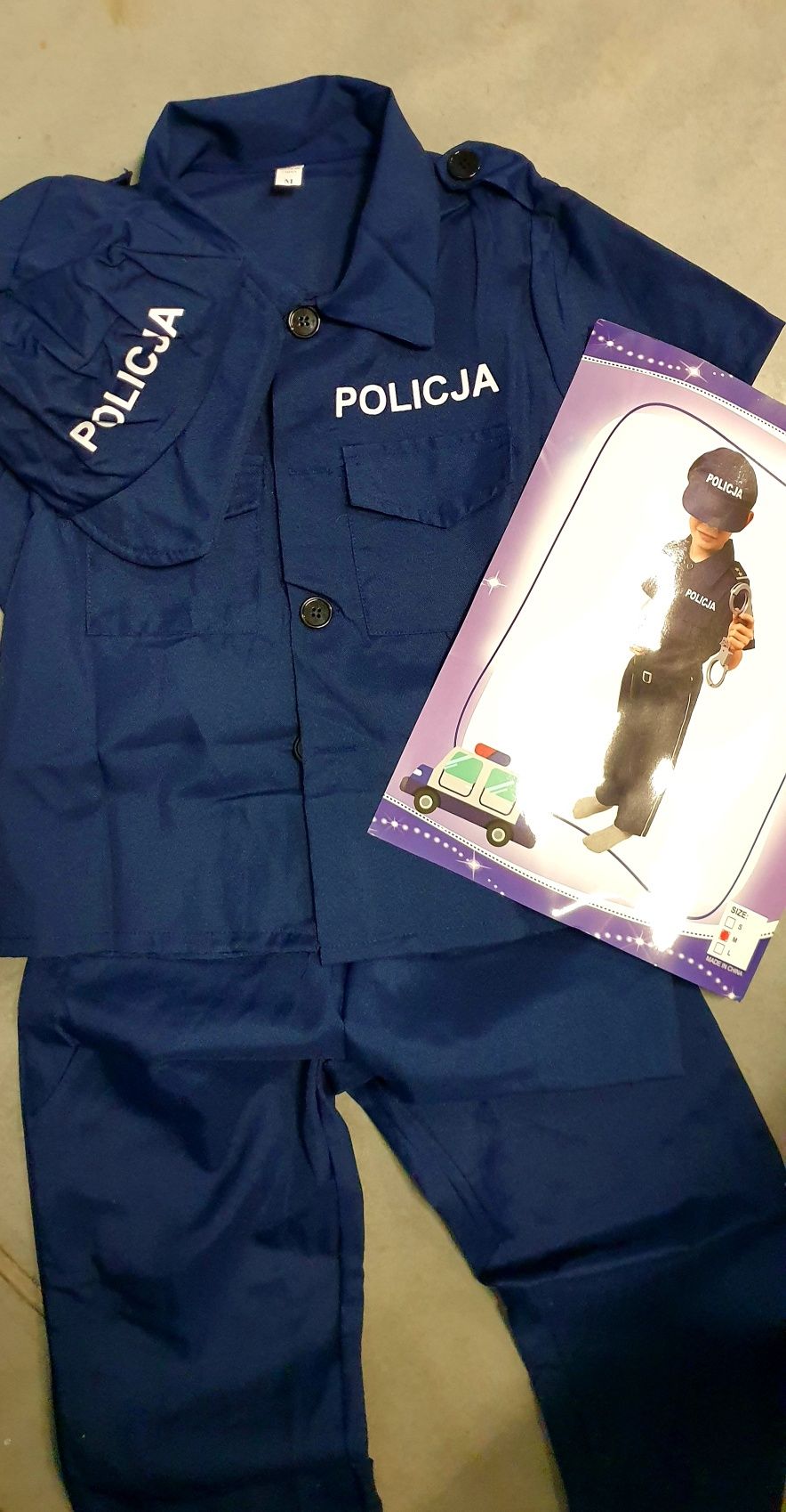 S 104-110 przebranie kostium Policja strój Policjanta