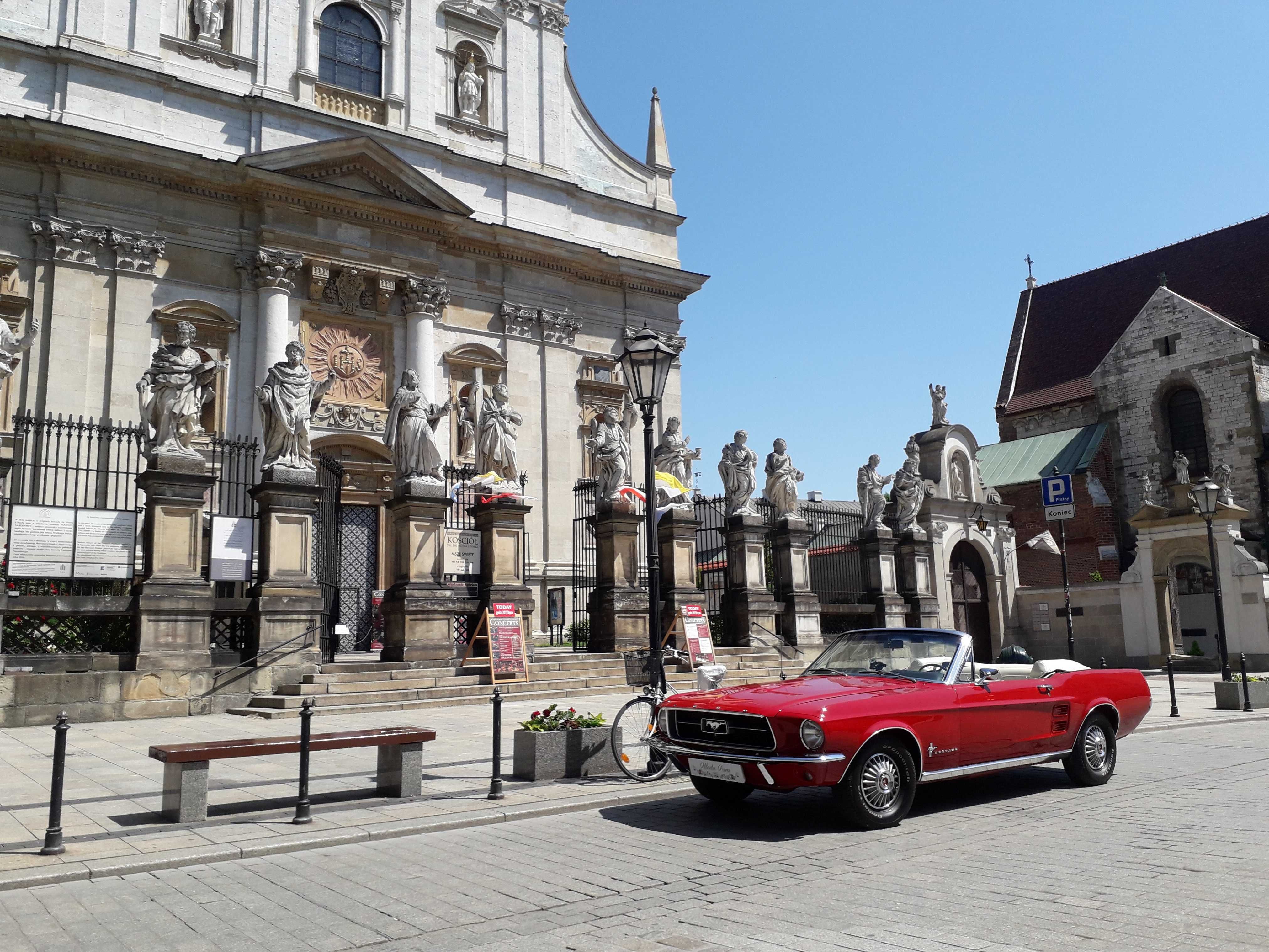 Retro Ford Mustang 1967 kabriolet na ślub, wesele