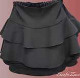 Elegancka czarna spódniczka  122,128,140,146,152,158