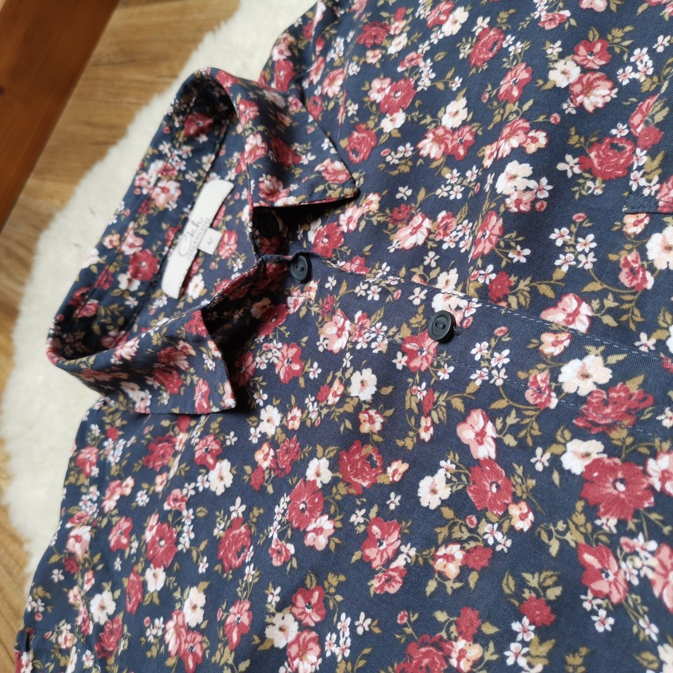 Koszula zwiewna w kwiaty JAK NOWA C&A 42/XL