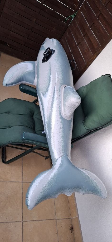 Dmuchany delfin 170 cm, stan bdb
