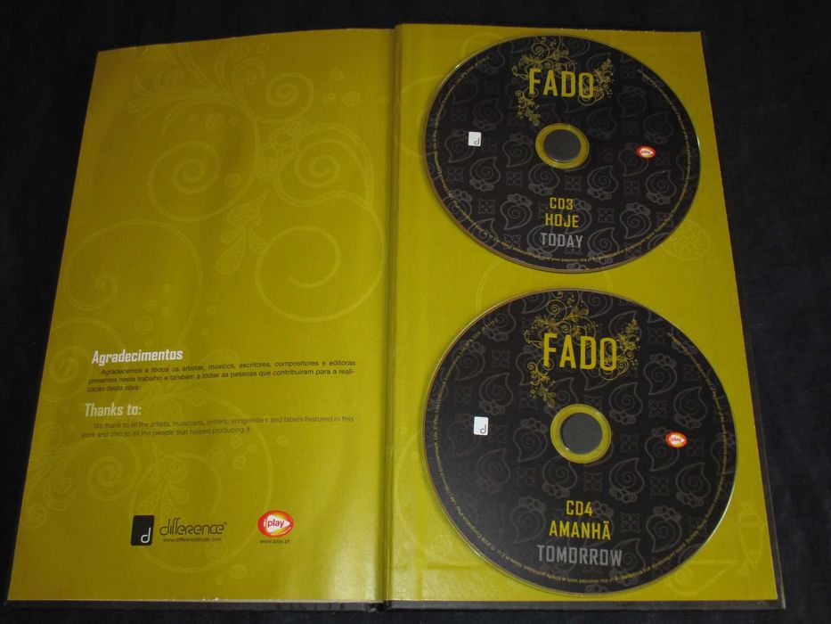 Livro Fado Sempre Ontem Hoje e Amanhã 4CD