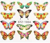 stz1004 naklejki wodne na paznokcie motyl motylki