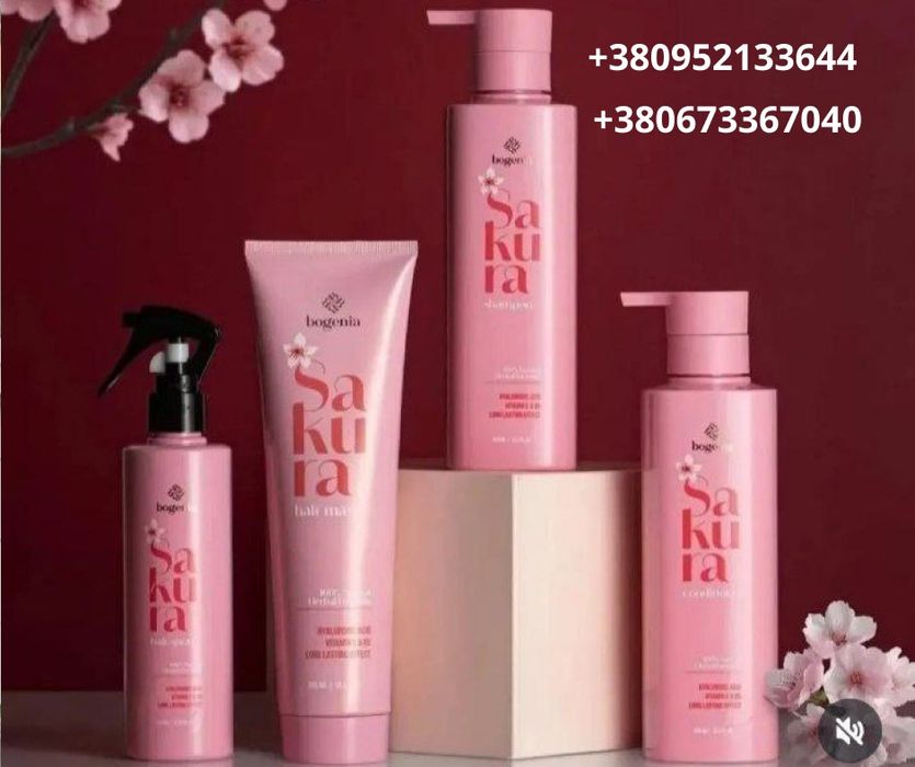 Набір для волосся Bogenia: шампунь, маска, кондиціонер, термозахист