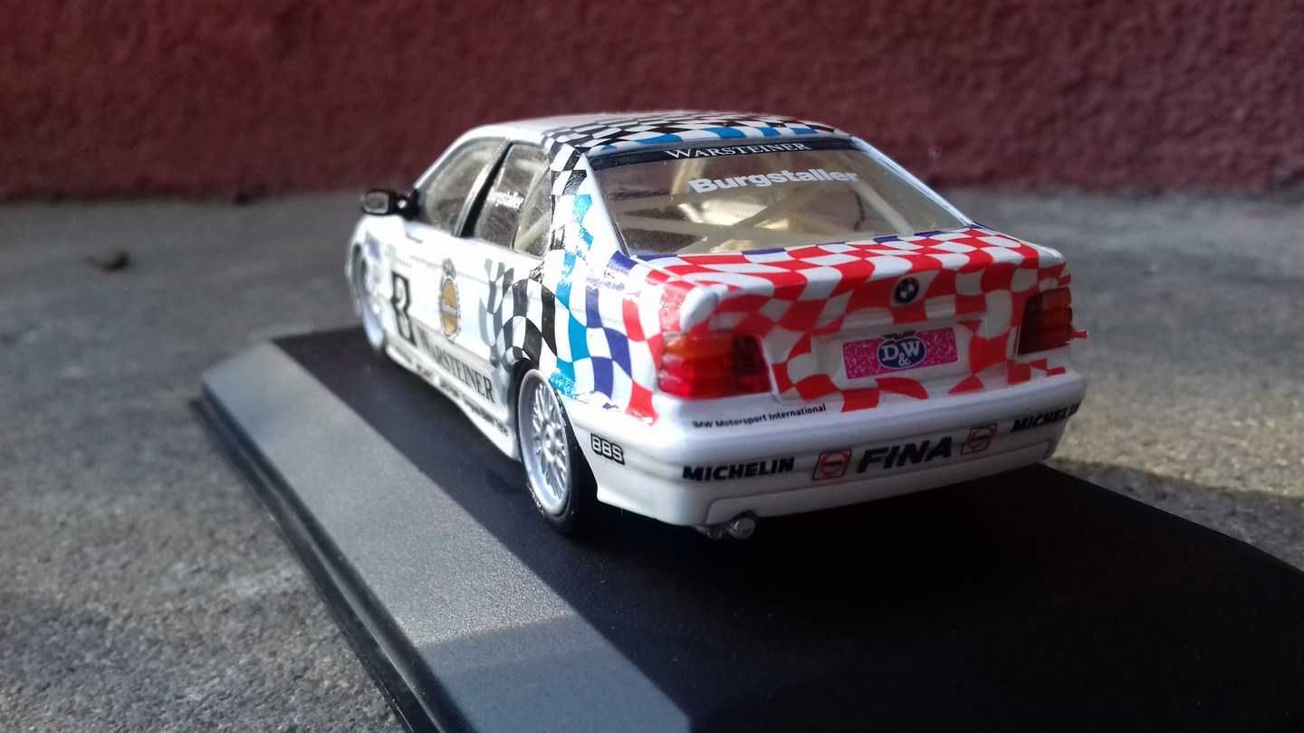 1994 BMW 318i sedan E36 DTM 1:43 Minichamps model samochodu 320