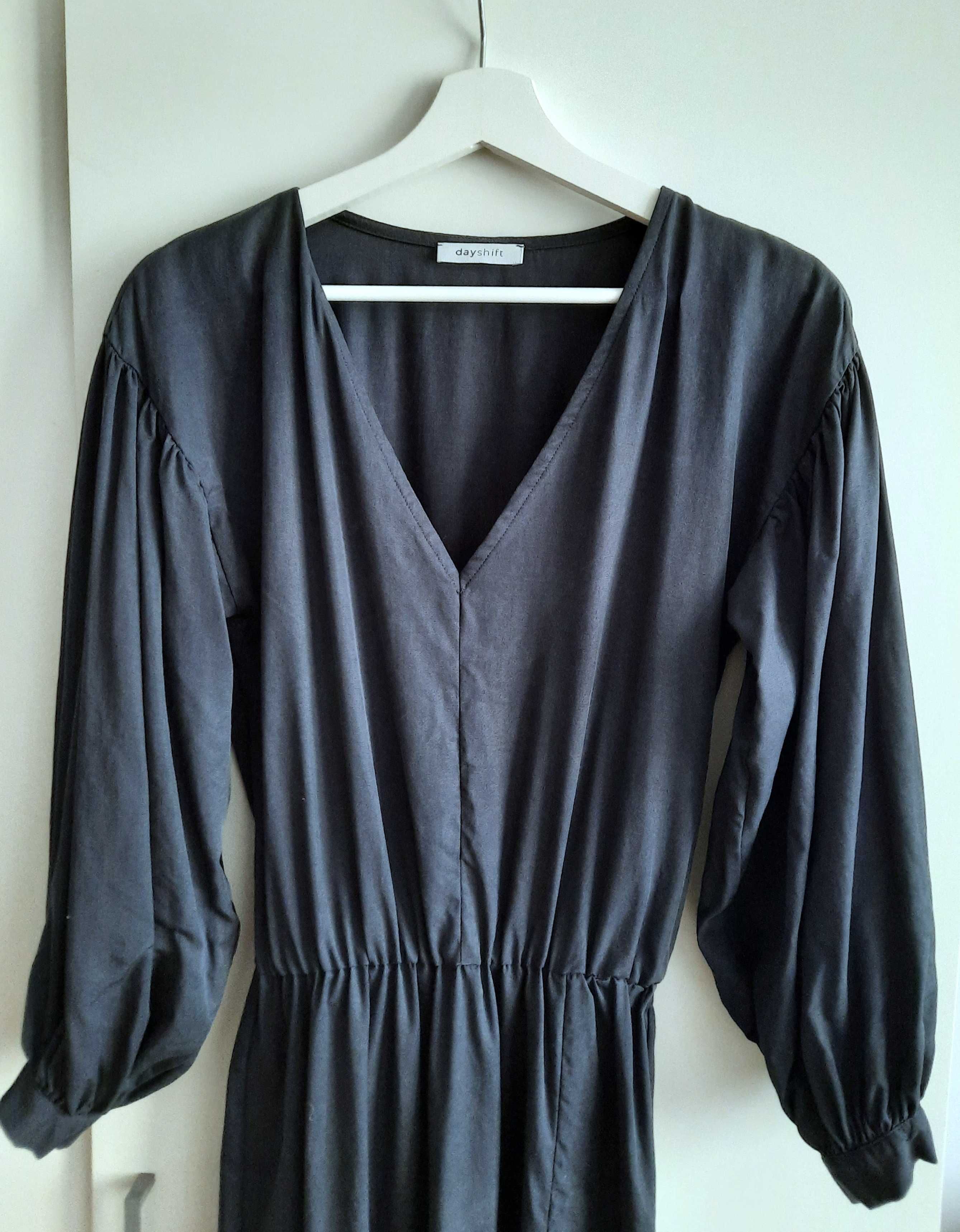 Dayshift sukienka tencel granatowa boho hippie tos XS/S vintage retro