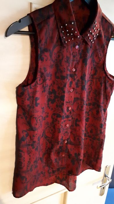 Koszulka bordo  L damska