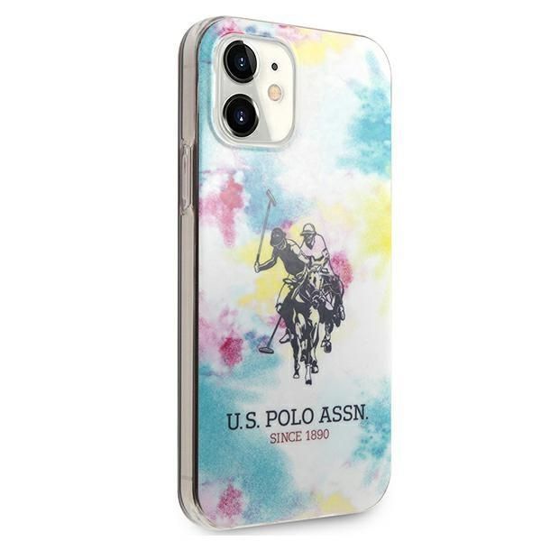 Etui TPU U.S. Polo do iPhone 12 Mini 5,4" Tie & Dye Multikolor