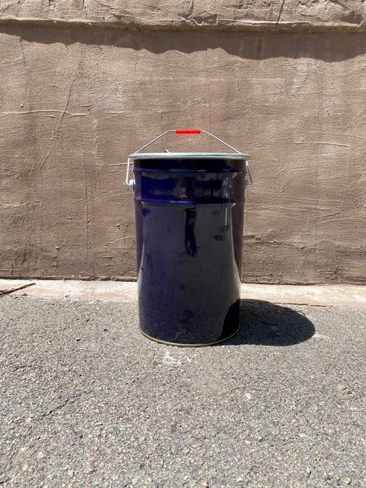 Відро герметичне залізне з хомутом ведро с крышкой