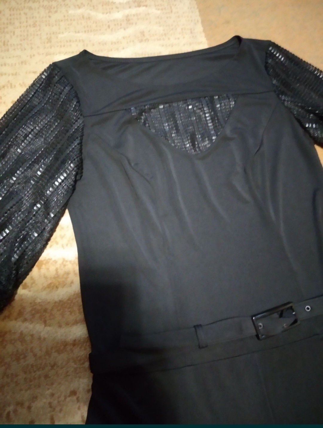 Платье нарядное чёрное 48р новое