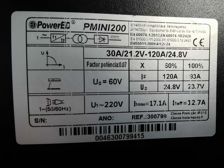 Inverter MMA MINI 200A Novo