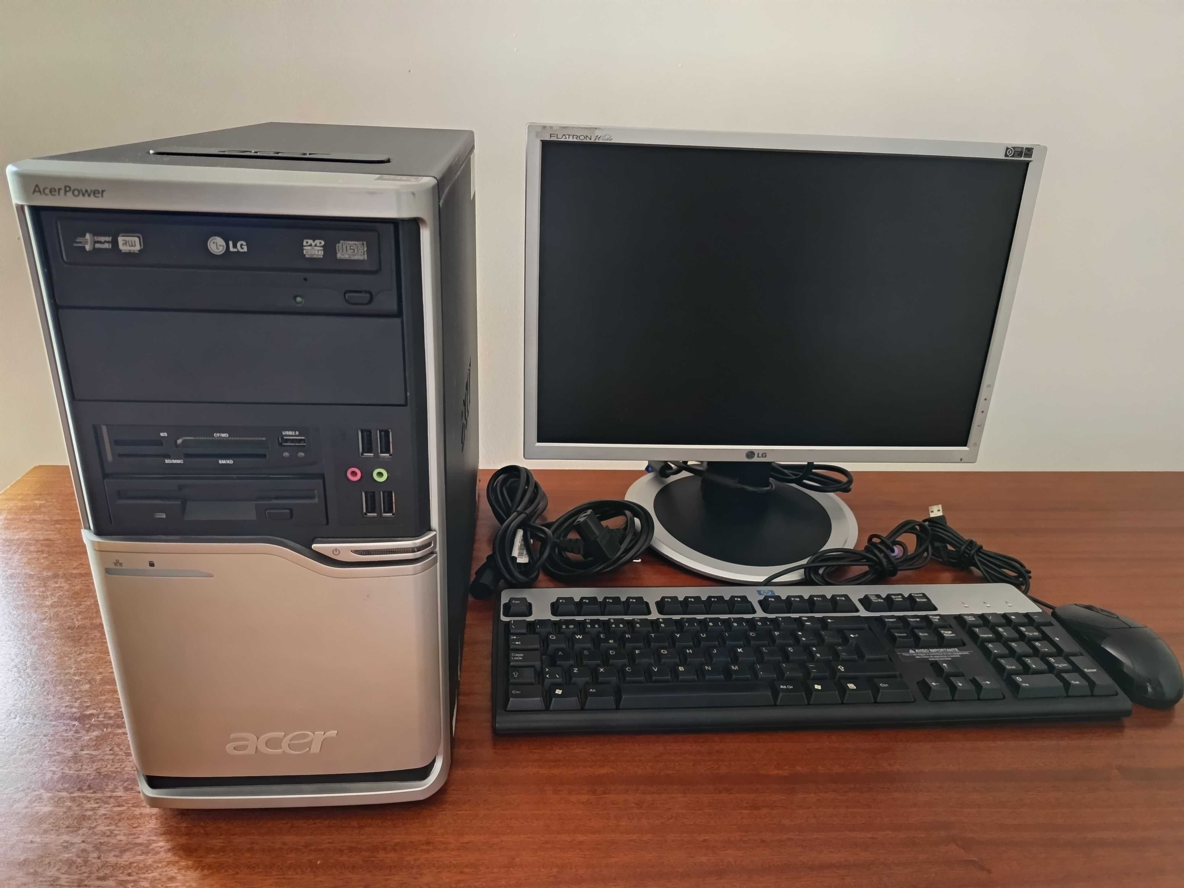 Computador completo Pentium, WIFI e monitor 19''