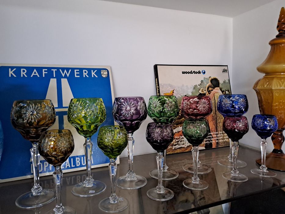 Calices cristal antigos