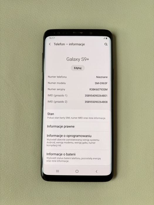 Samsung Galaxy S9+ 6/64GB Edge dual