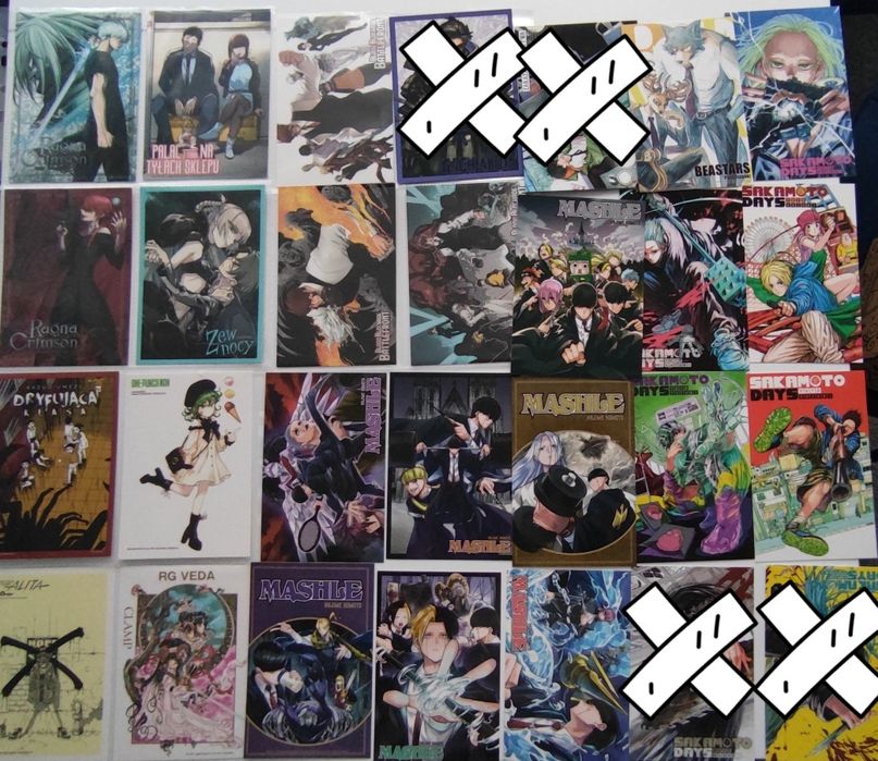 Dodatki/pocztówki do mang/prenumerat