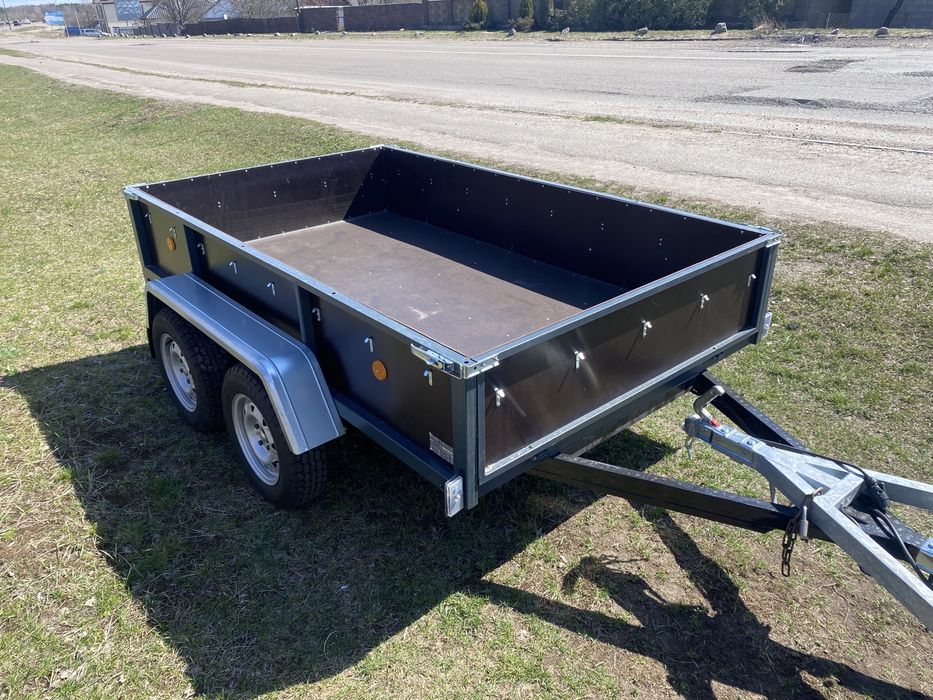 ПРОДАЖ Новий Фанерний Двухвісний причіп в наявності!!!2.5-3.0м