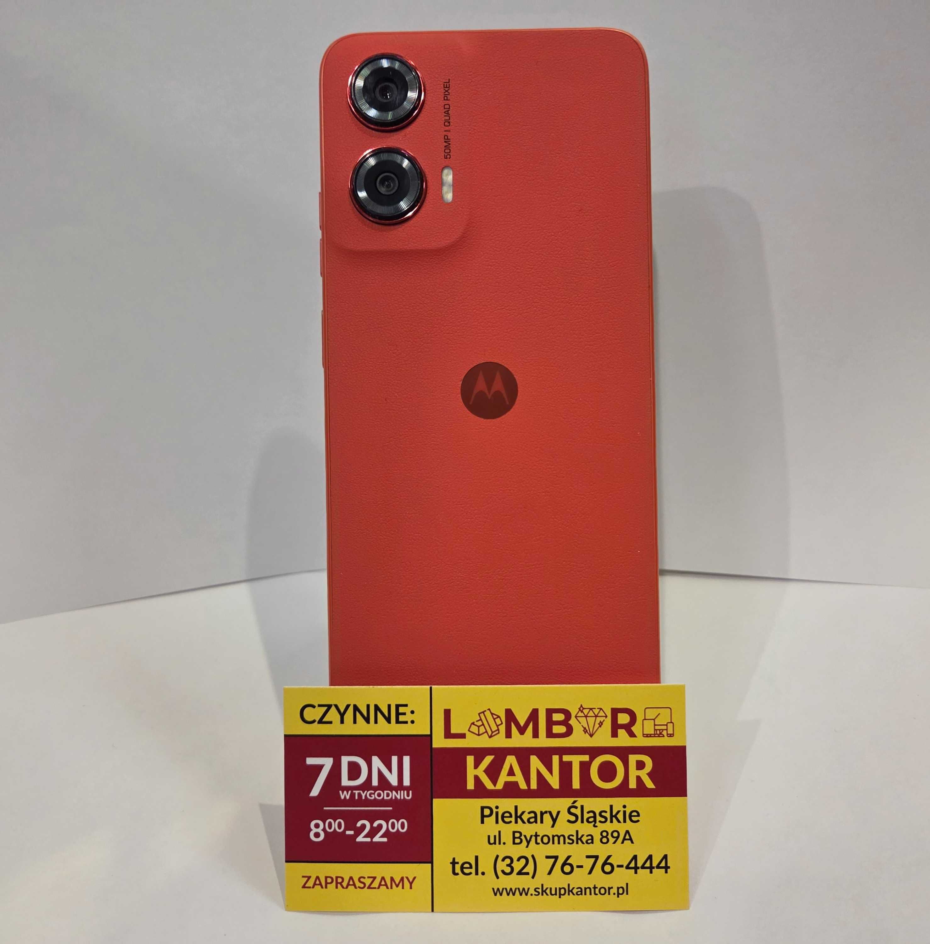 (1481/25) MOTOROLA MOTO G35 / 128GB / 8GB RAM / Czerwona