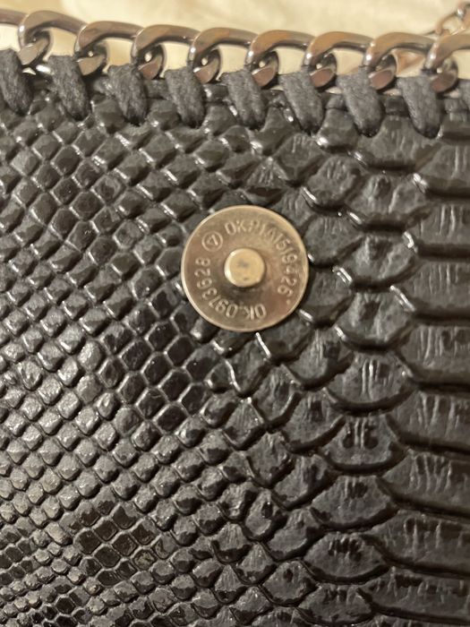 Stella maccartney клатч шкіра оригінал чорний