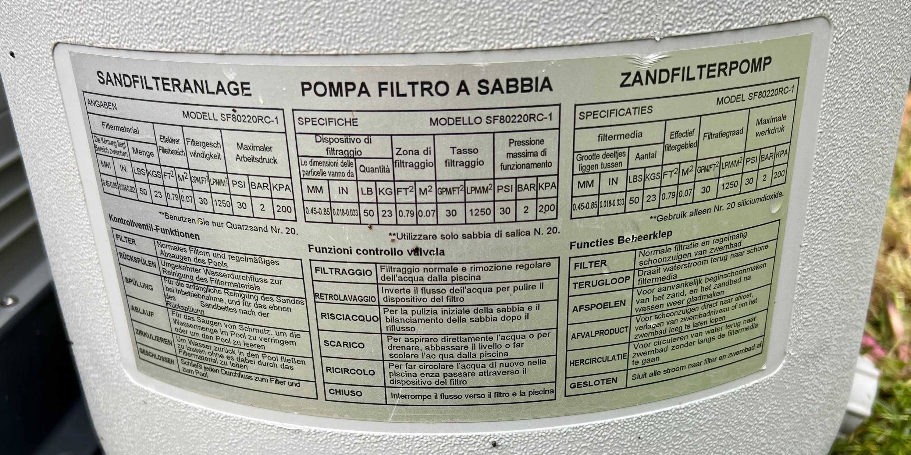 Filtr piaskowy do basenu INTEX