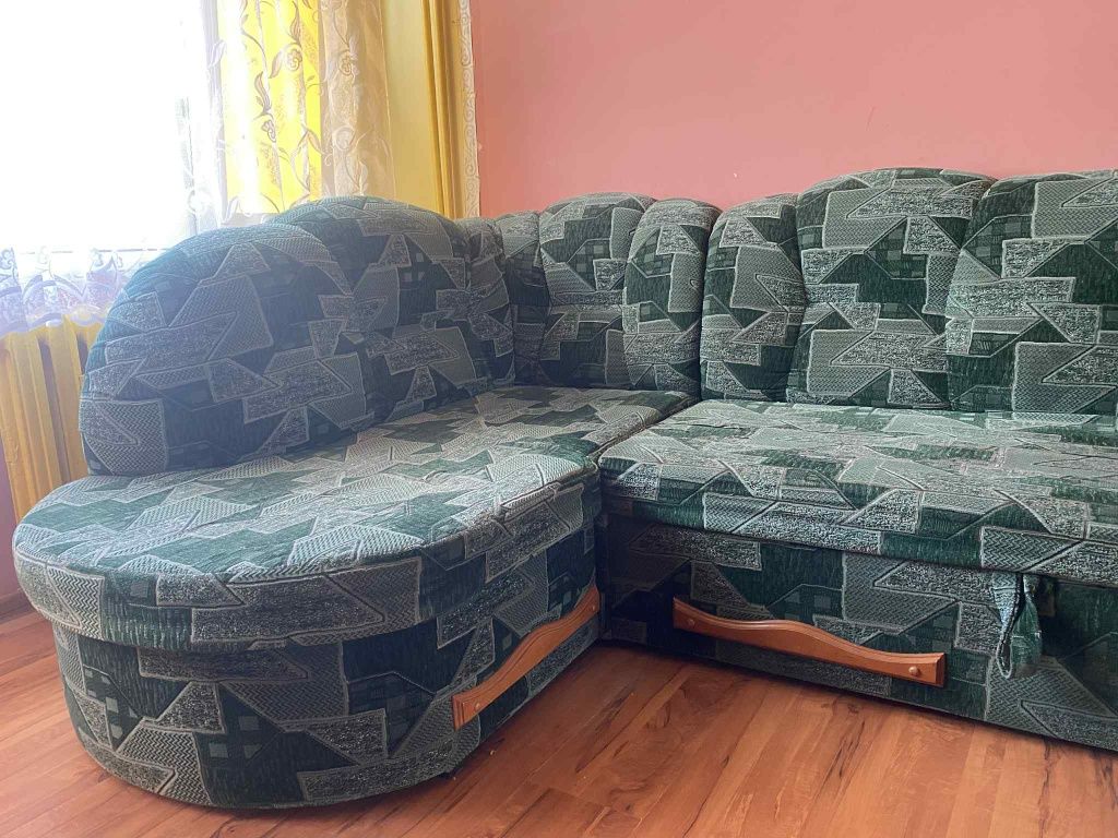 narożnik+zestaw foteli i puf