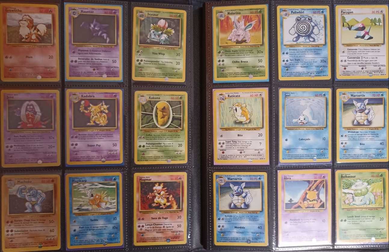 Cartas de Pokémon Base Set [ COLEÇÃO COMPLETA ]