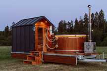 Mobilne SPA Sauna & Jacuzzi,Hot Tub,Wynajmę Balia Bania Gorąca Beczka!