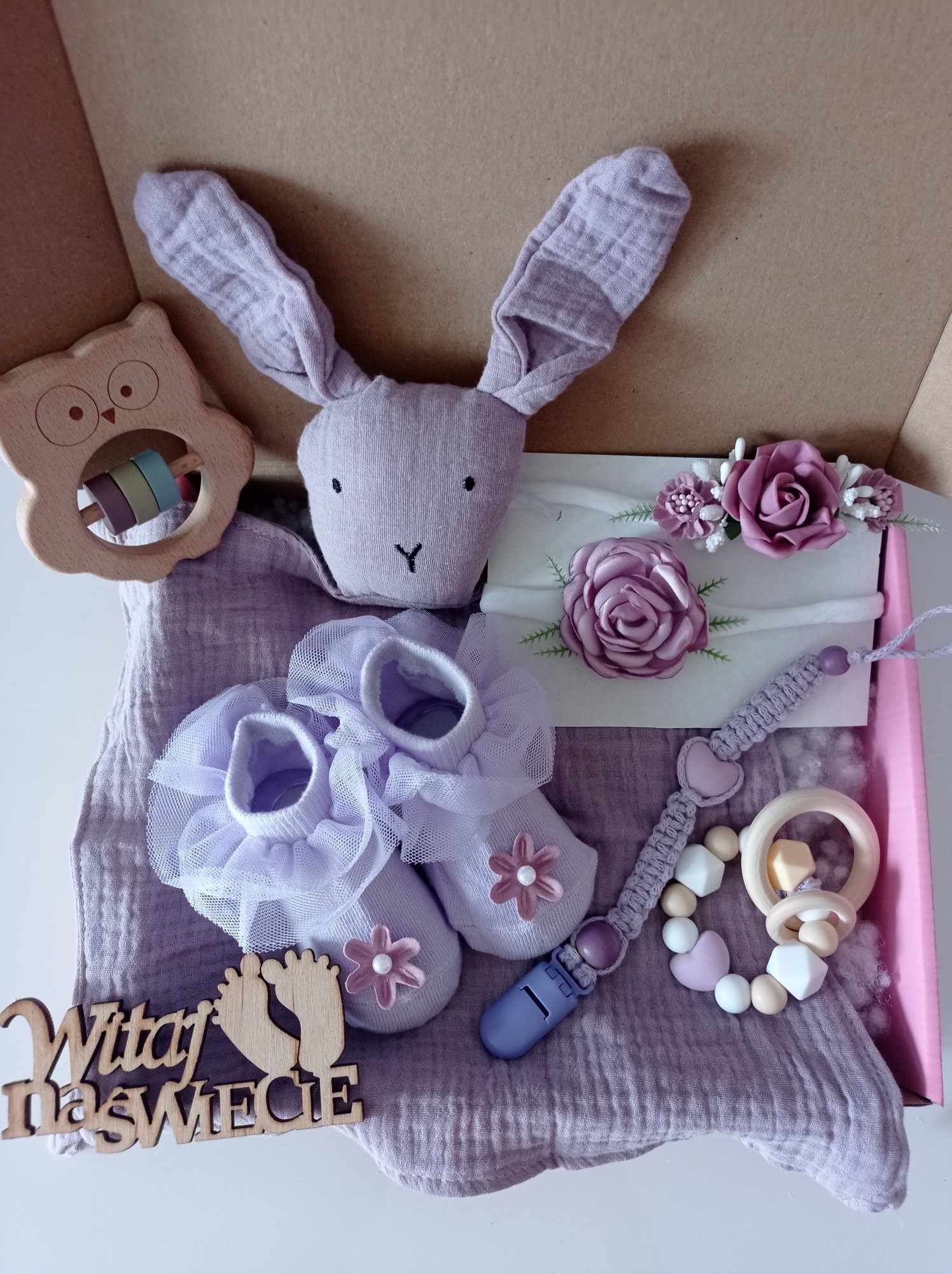 Zestaw Prezentowy baby shower narodziny chrzest prezent baby box