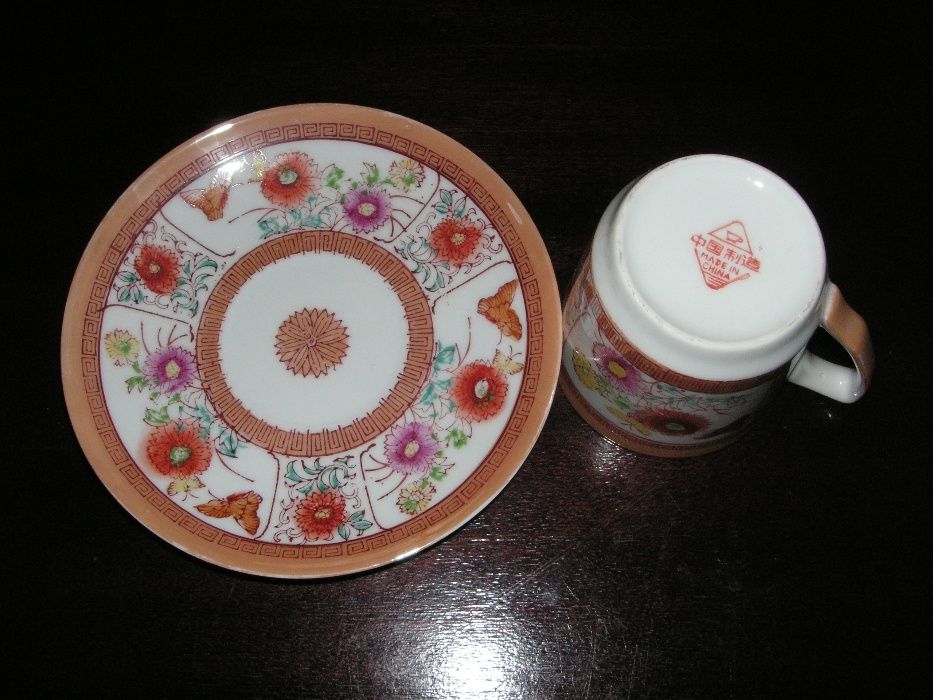 Chávenas Porcelana Macau, Chinesa e J S3