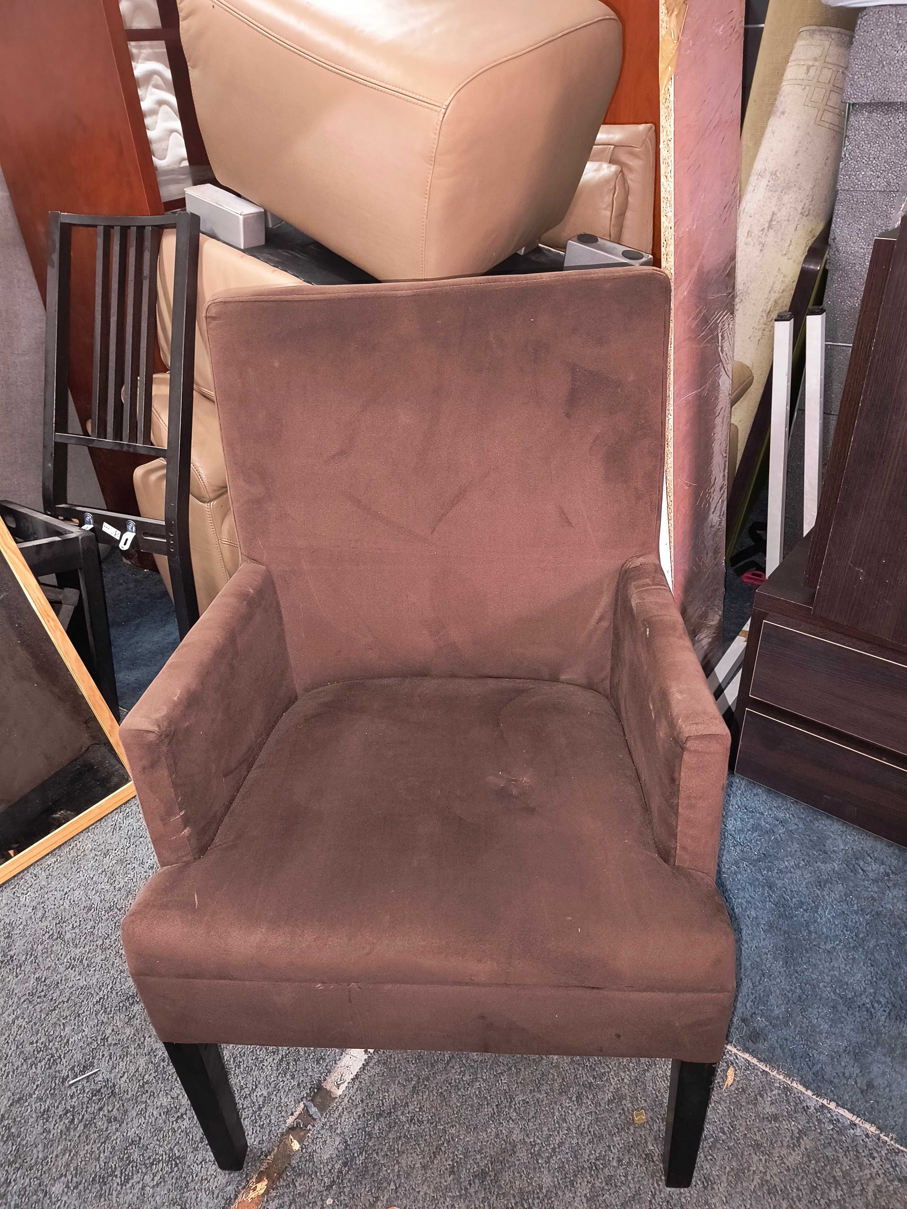 Hokery Ikea 2 sztuki, krzesło brązowe tapicerowane