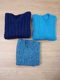 3 camisolas de malha para menino feitas à mão