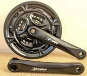 Шатуны Prowheel ac49 новые звезды 42-34-24т новые