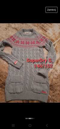 SUPERdry 146-152,s tunika sweterek swiąteczny