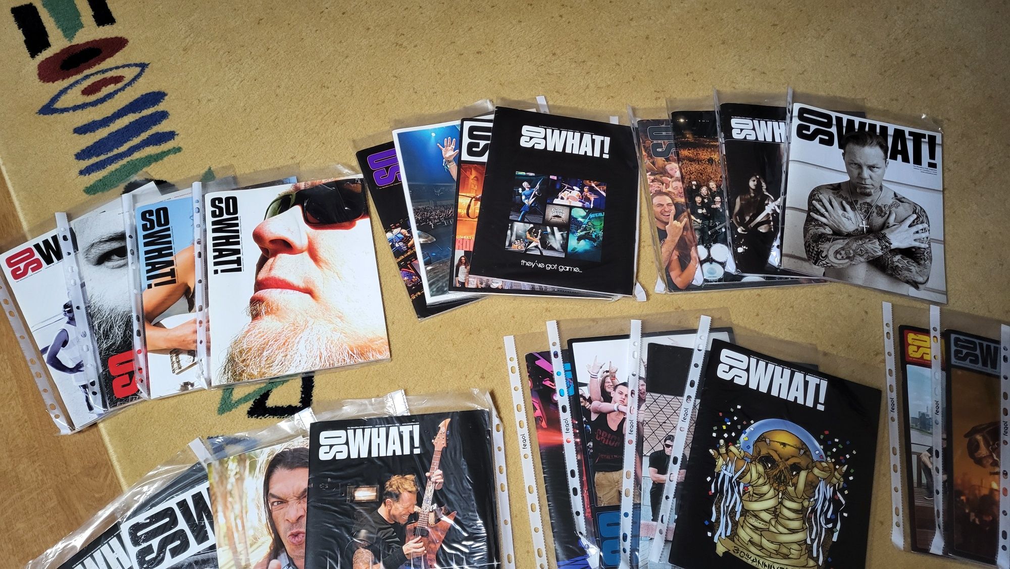 Lote de 31 revistas do clube de fans dos Metallica: So What!