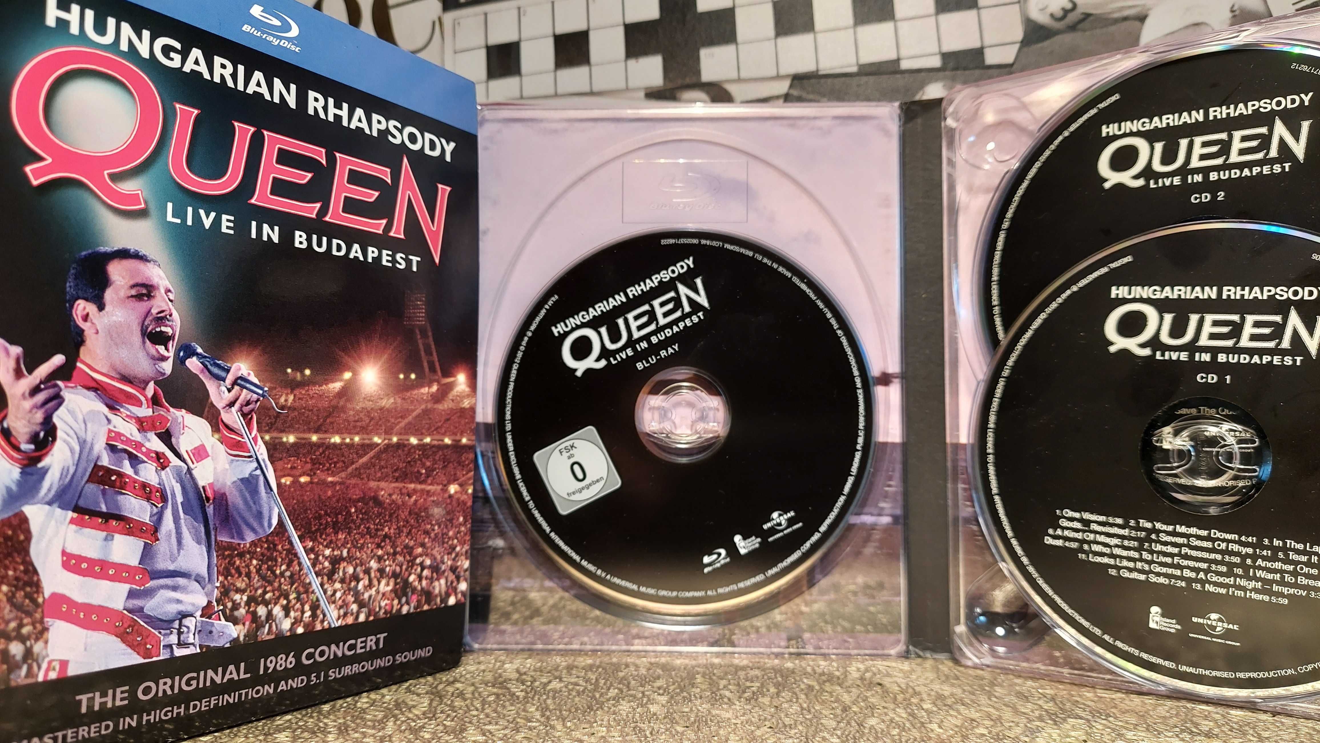 Queen - Hungarian Rhapsody Live In Budapest Koncert Blu-ray + 2 x CD