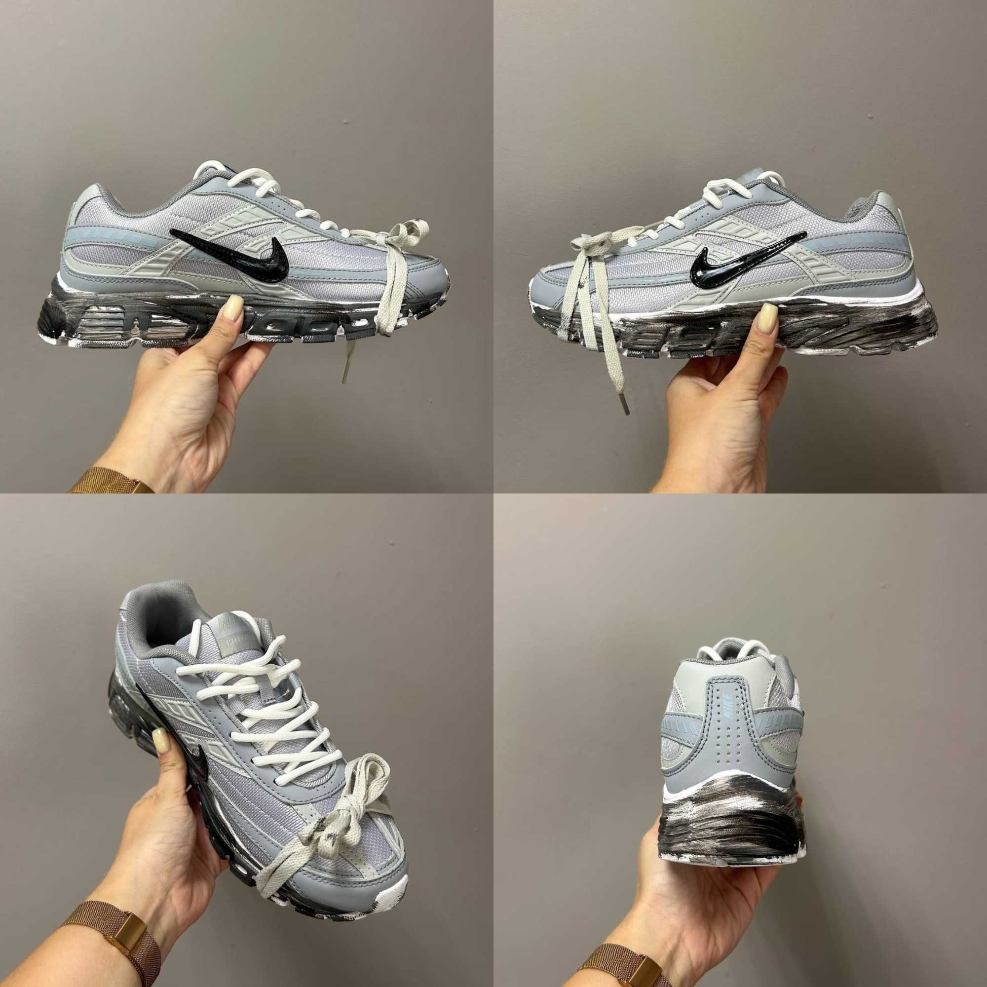 Кросівки Nike Initiator Grey Custom 36-45 Новинка! Хіт Продажу 2025!