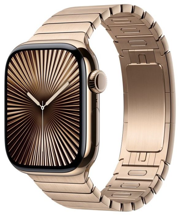 Apple Watch 10 42mm/Złoty Tytan/Złota Bransoleta LTE
