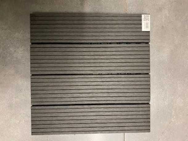 Deck de composite CLIP 30X30CM CINZA