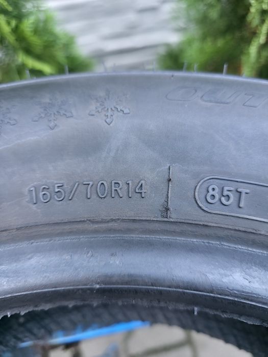 4szt zima 165/70-14 2x Austone 85T 6mm + 2x Dunlop 81T 6mm