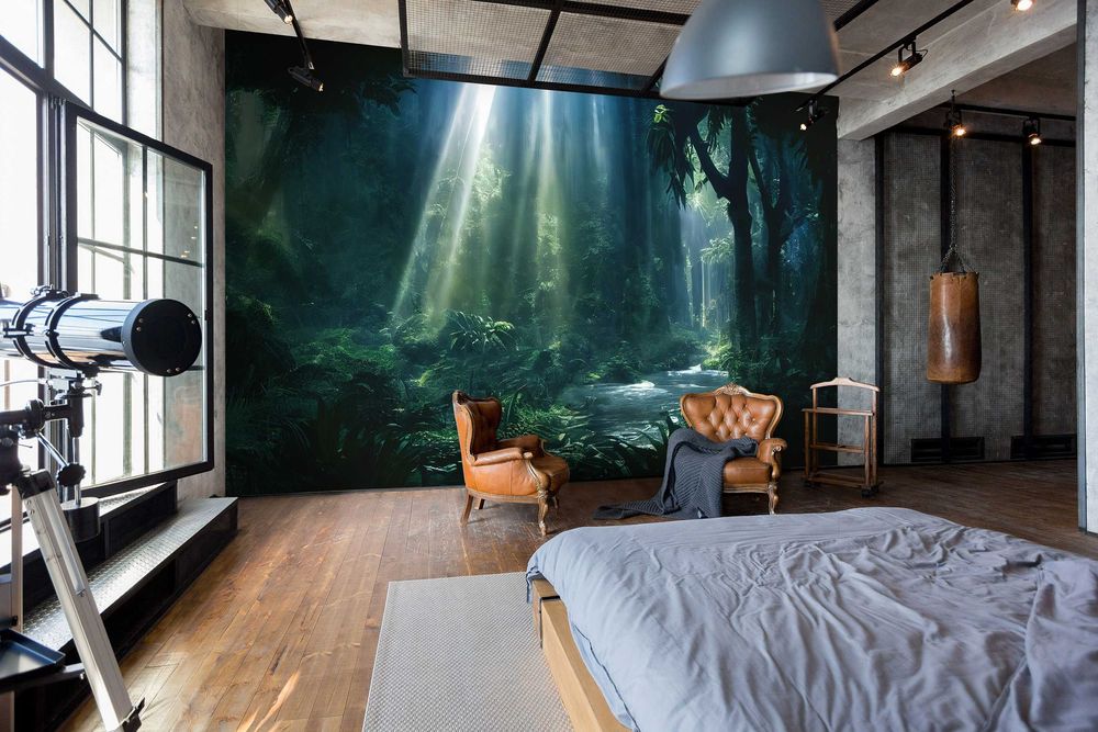 Fototapeta Las Promienie Słońca Do Pokoju 3D Na Twój Rozmiar + KLEJ