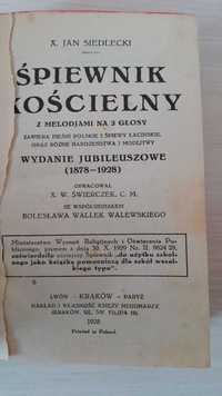 Śpiewnik kościelny KS.J.Siedlecki 1928