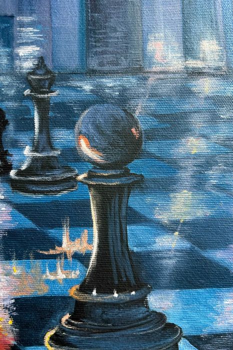 Картина на заказ Город Современная живопись Холст Масло 60*90