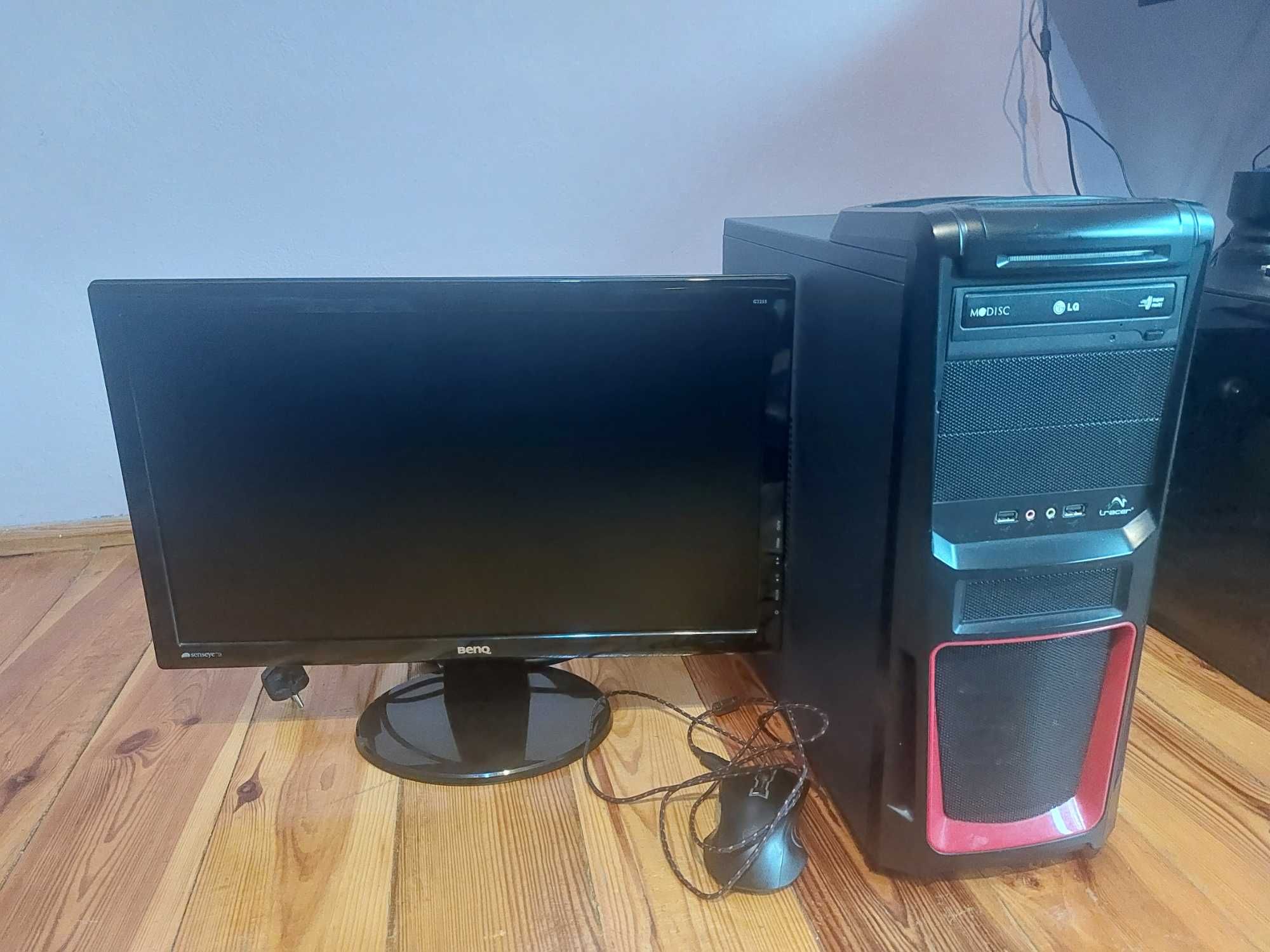 Komputer stacjonarny (16gb RAM, i5 3350P, HD7770, 256GB SSD) + monitor