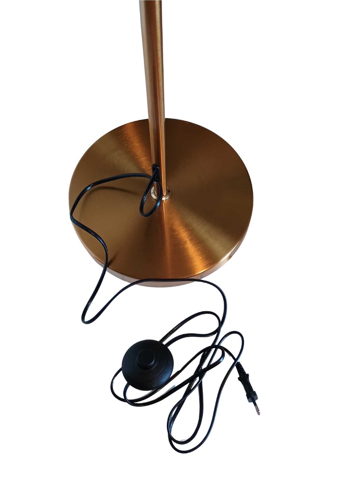 Lampa podłogowa COSTWAY 3 Globe złota E27 salon sypialnia 169 cm