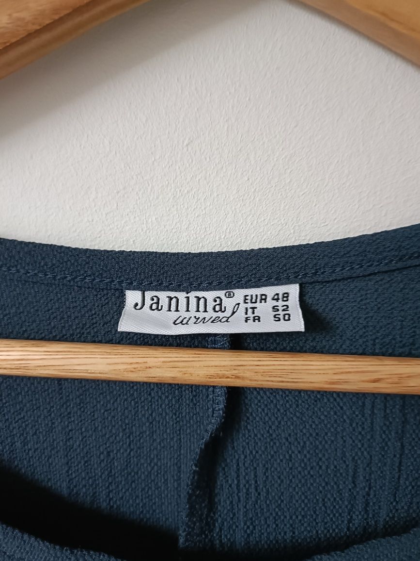 Sukienka damska elegancka wyjściowa plus size granatowa 46 XXXL