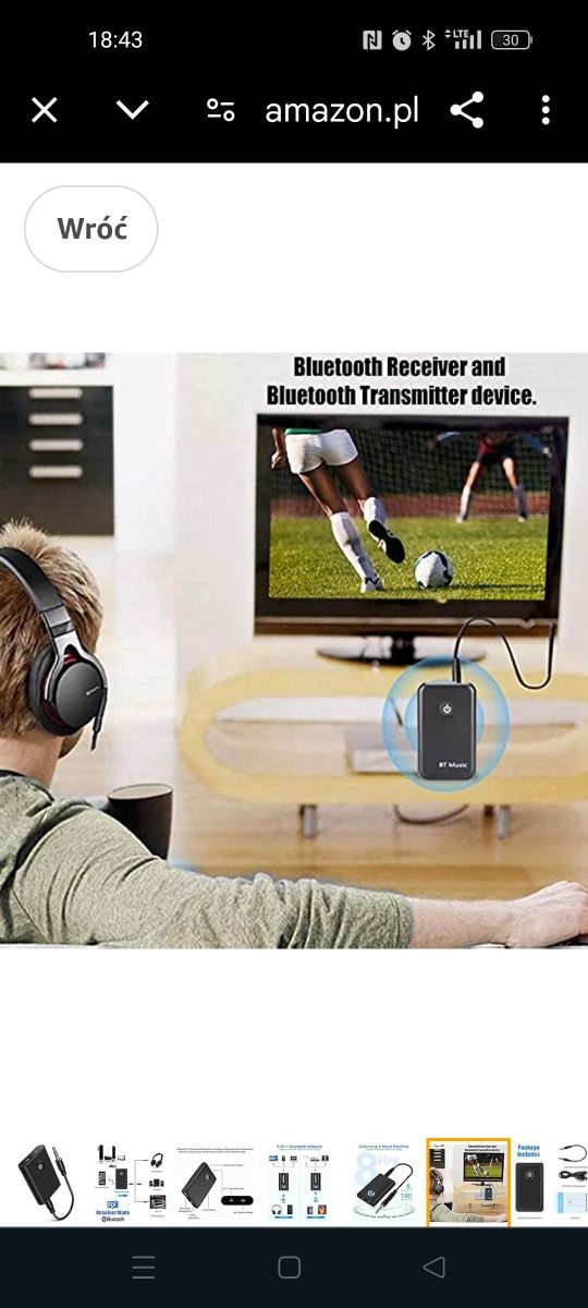 Adapter Bluetooth Audio 5.0, nadajnik Bluetooth 2 w 1, odbiornik Bluet