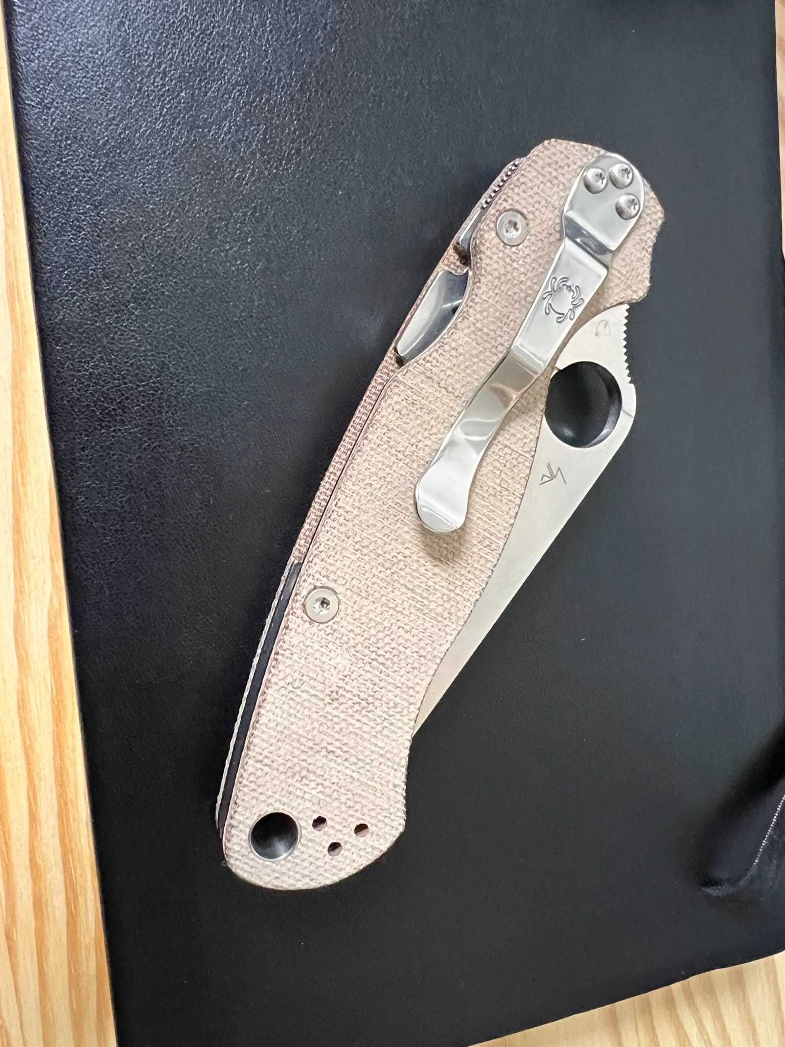 Spyderco PM2 Para Military 2 Cru-wear Brown Micarta