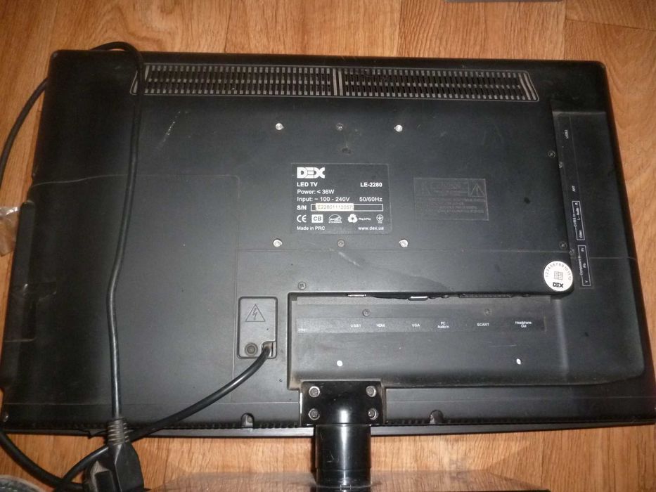 Телевизор DEX LE 2280 неисправен на запчасти