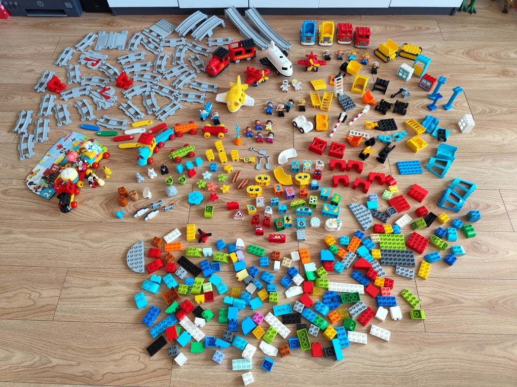 8 kg LEGO Duplo - ciuchcia, rakieta, samoloty, motocykl ...